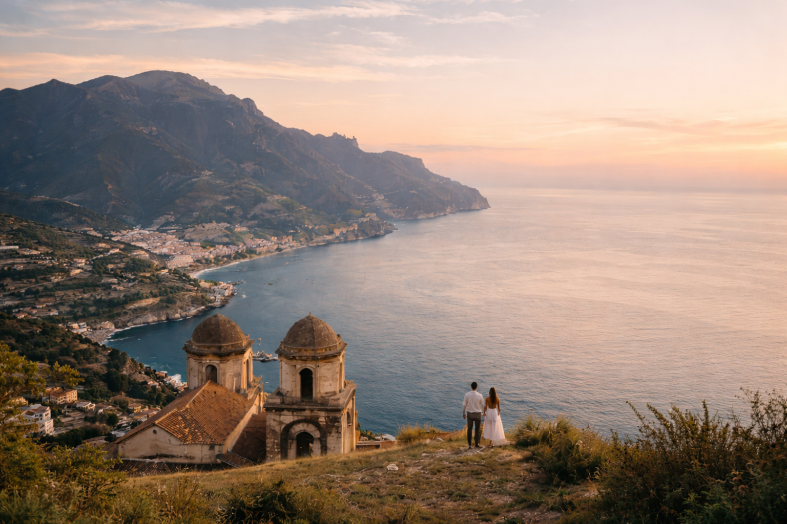 Elegant wedding moment